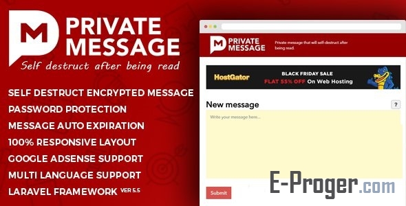 Private Message v1.0 - скрипт приватных сообщений