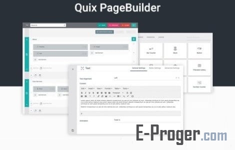 Quix Pagebuilder Pro v2.4.2 - конструктор контента для Joomla