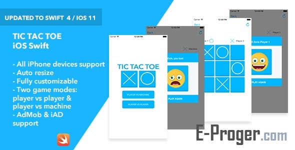 Приложение Tic Tac Toe для iOS v1.0