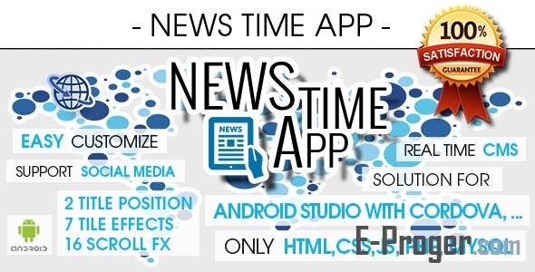 Новостное приложение с push-уведомлениями - Android
