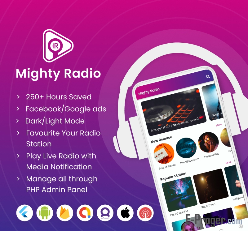 Mighty Radio v1.0 – Потоковое приложение для реализации радио